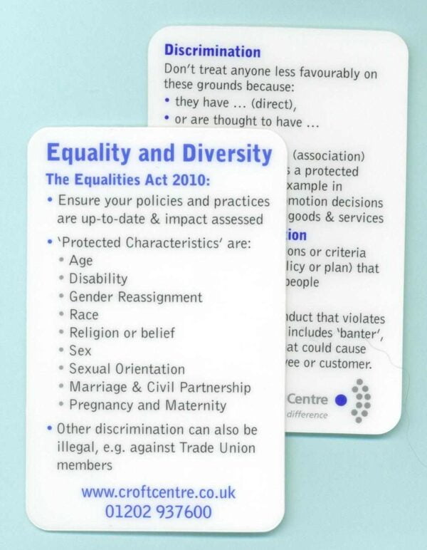Equality and Diversity card