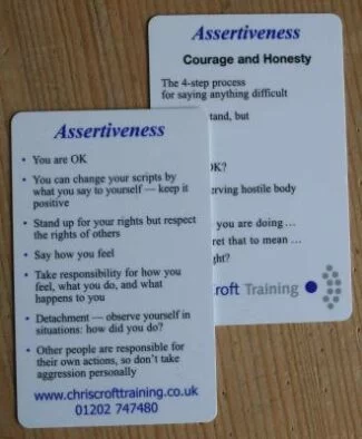 Assertiveness card