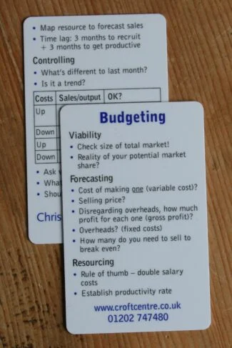 Budgeting card