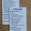 Influencing card 3 influencing