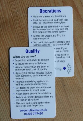 Operations and Quality card