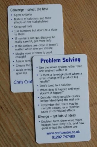 Problem Solving card